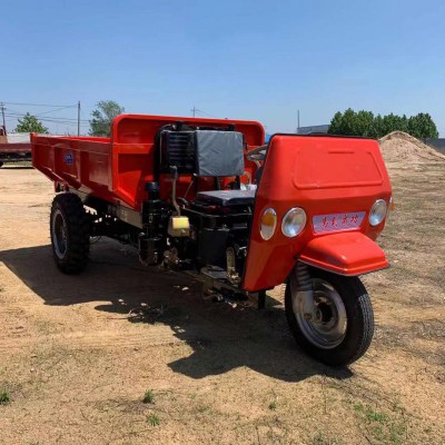 時風同款工程翻斗車 22馬力自卸三輪車 小型礦用三輪車