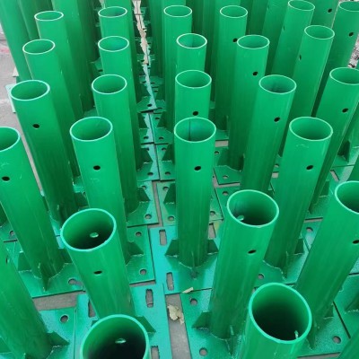 防撞立柱 熱鍍鋅法蘭立柱 護欄立柱