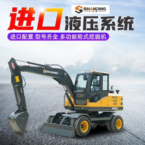 75輪式挖掘機(jī)價格 玉柴動力勾機(jī) 90輪挖機(jī) 大挖機(jī)