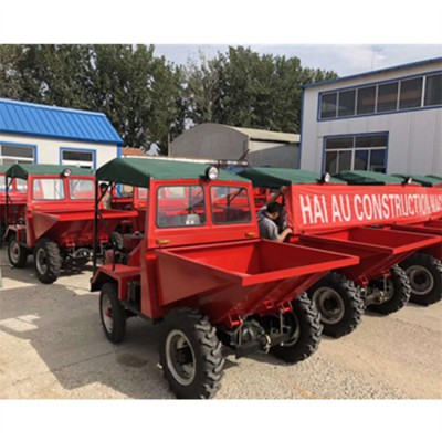 廣東工地運(yùn)輸翻斗車 柴油電啟動工程運(yùn)輸車 小型四輪自卸車