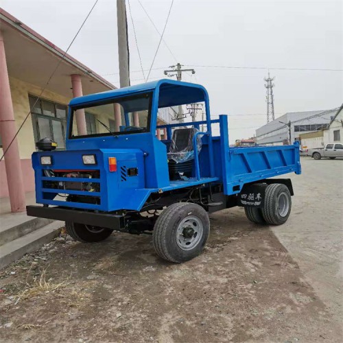 全封閉棚四驅農用車 28馬力柴油四不像車 礦用四輪車