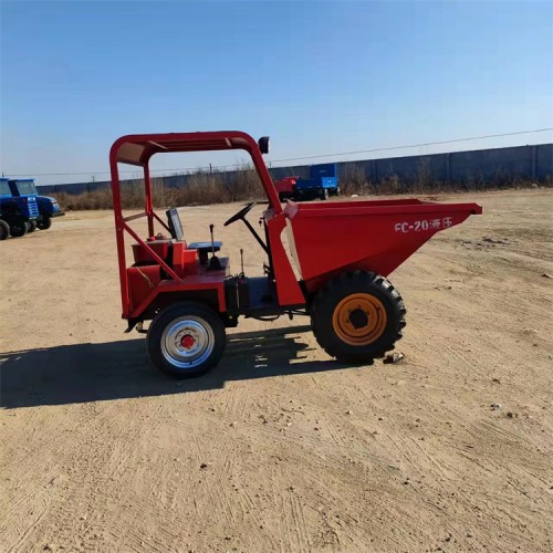 廣東供應FC-25柴油四輪車 前卸式工地四輪液壓翻斗車