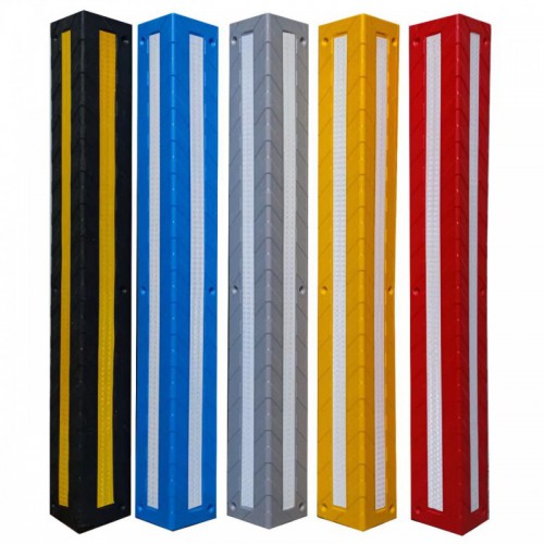 PVC黑黃紅白護(hù)角 車庫橡膠反光條 柱子直角防撞護(hù)墻角