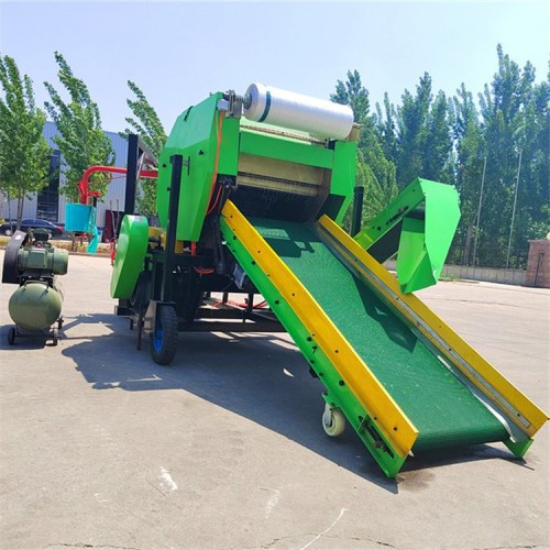 全自動打捆機(jī) 青儲秸稈打捆包膜一體機(jī)