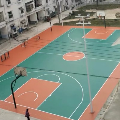 戶(hù)外硅PU籃球場(chǎng)