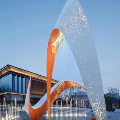 商業(yè)廣場(chǎng)不銹鋼雕塑