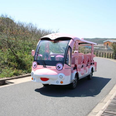 14座小海豚觀光車價格個性化游覽車廠家卡通海豚觀光車多少錢
