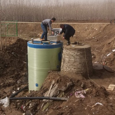 玻璃鋼一體化泵站 現場調試