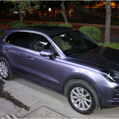 改色膜 超亮金屬碳灰保時(shí)捷