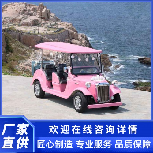 電瓶觀光車(chē) 粉色電瓶觀光車(chē) 老爺車(chē) 觀光車(chē)廠家
