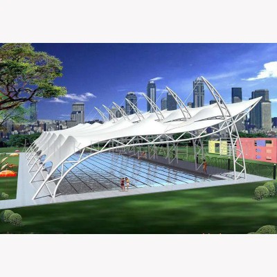 廠家供應大型戶外膜結構觀景棚 休息景觀棚 小區公園遮陽棚定制