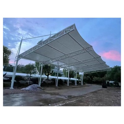 膜結(jié)構(gòu)停車(chē)棚定制 戶(hù)外遮陽(yáng)擋雨停 車(chē)棚按需下料