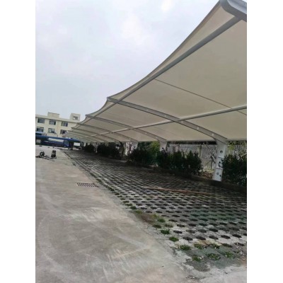 伸縮遮陽雨蓬 體育場看臺棚 膜結構停車棚